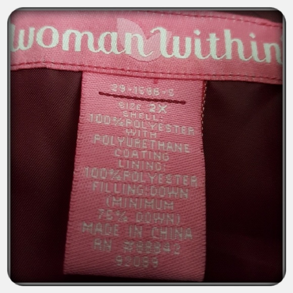 Woman's Mauve Colored Coat Size 2X - Picture 2 of 6